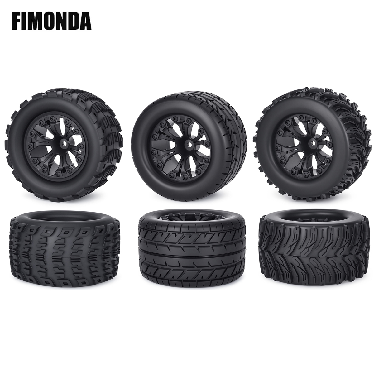 Tire Insert Foam - 4 adet 1/10 ölçekli RC canavar