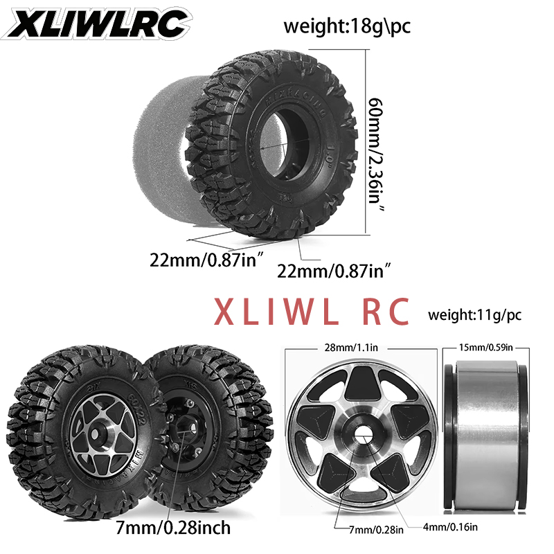 4 Adet 1,0 İnç RC Arazi Aracı  - Tire Insert Foam incelemesi ve fiyatı