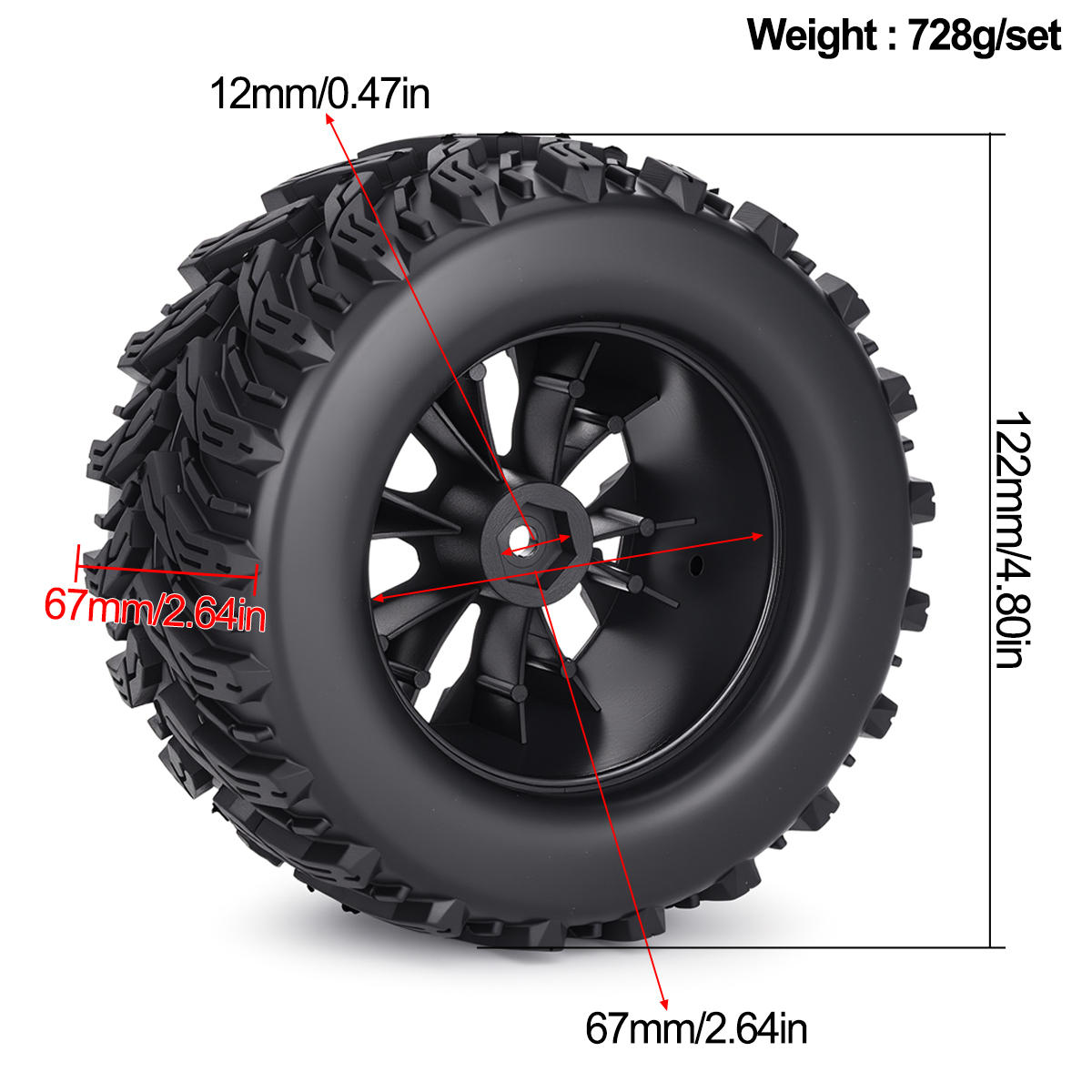 4 adet 1/10 ölçekli RC canavar - Tire Insert Foam incelemesi ve fiyatı